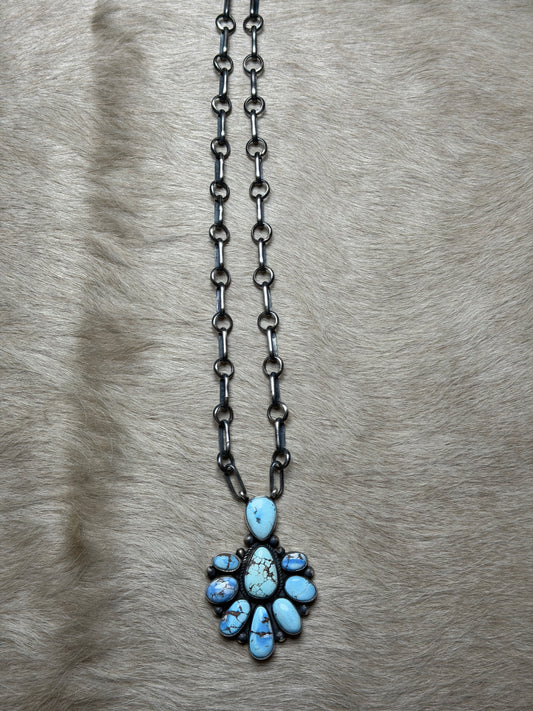 Golden Hills Cluster Necklace