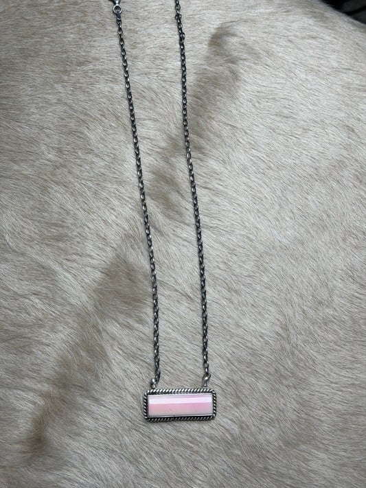 16" Pink Conch Necklace
