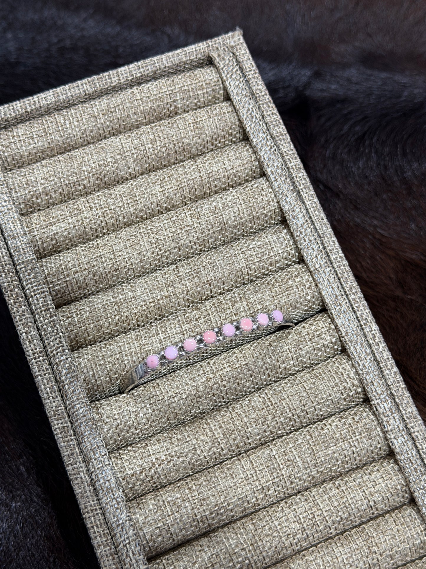 Pink Conch Stacker Cuff