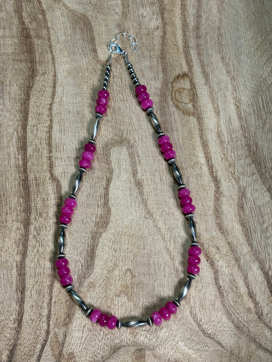 17-19" Hot Pink Quartz