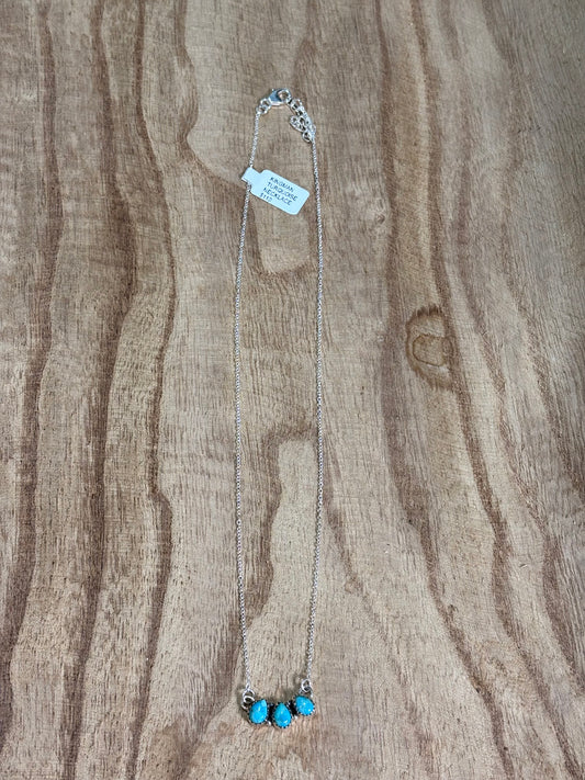 18-20" Dainty Turquoise Bar