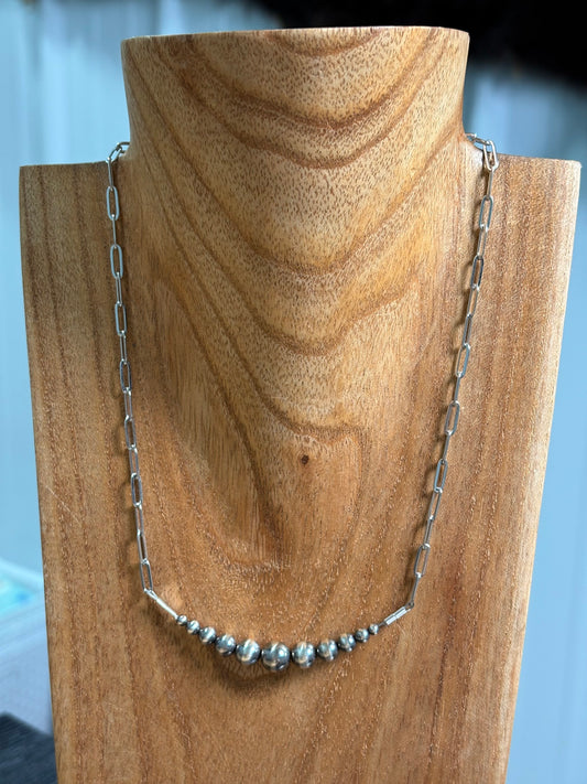 16" 4-8mm Bar Necklace