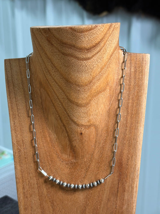 16" 5mm Pearl Bar Necklace