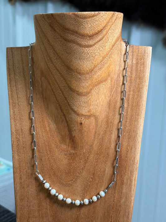 18" Freshwater Bar Necklace