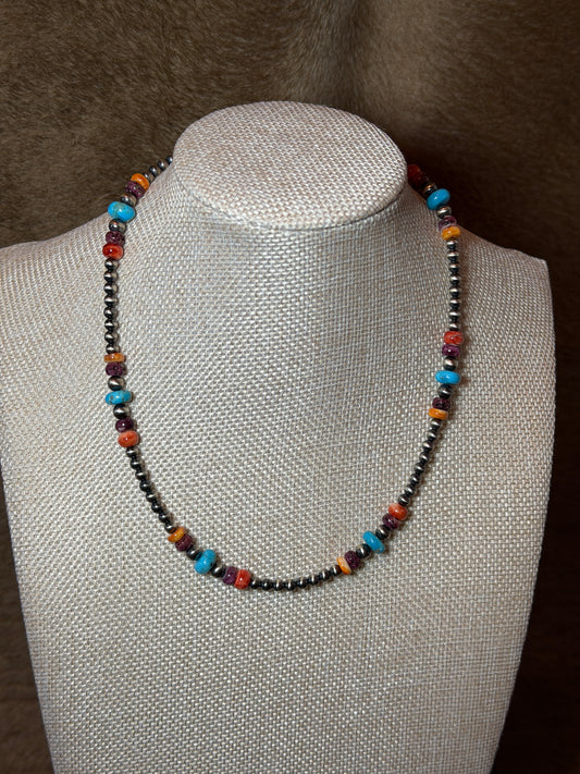 16.5-18" Pearl & Multi-Stone