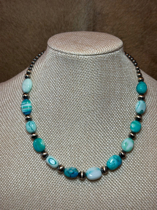 15.5-17" Turquoise Opal