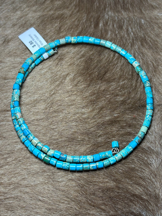 Turquoise Memory Wire Choker