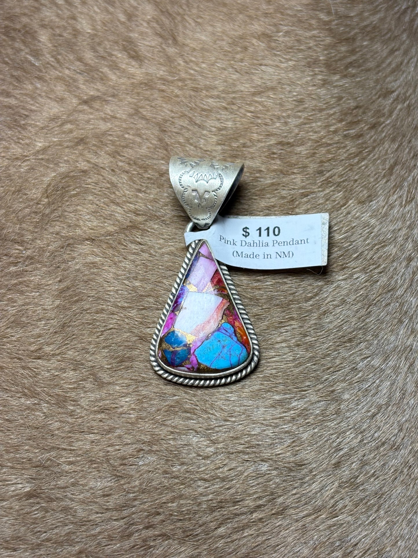 Pink Dahlia Pendant