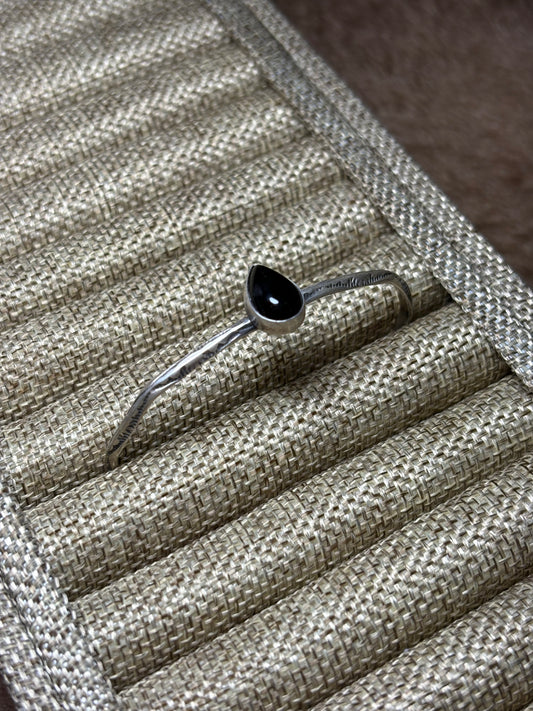 Black Onyx Stacker Cuff