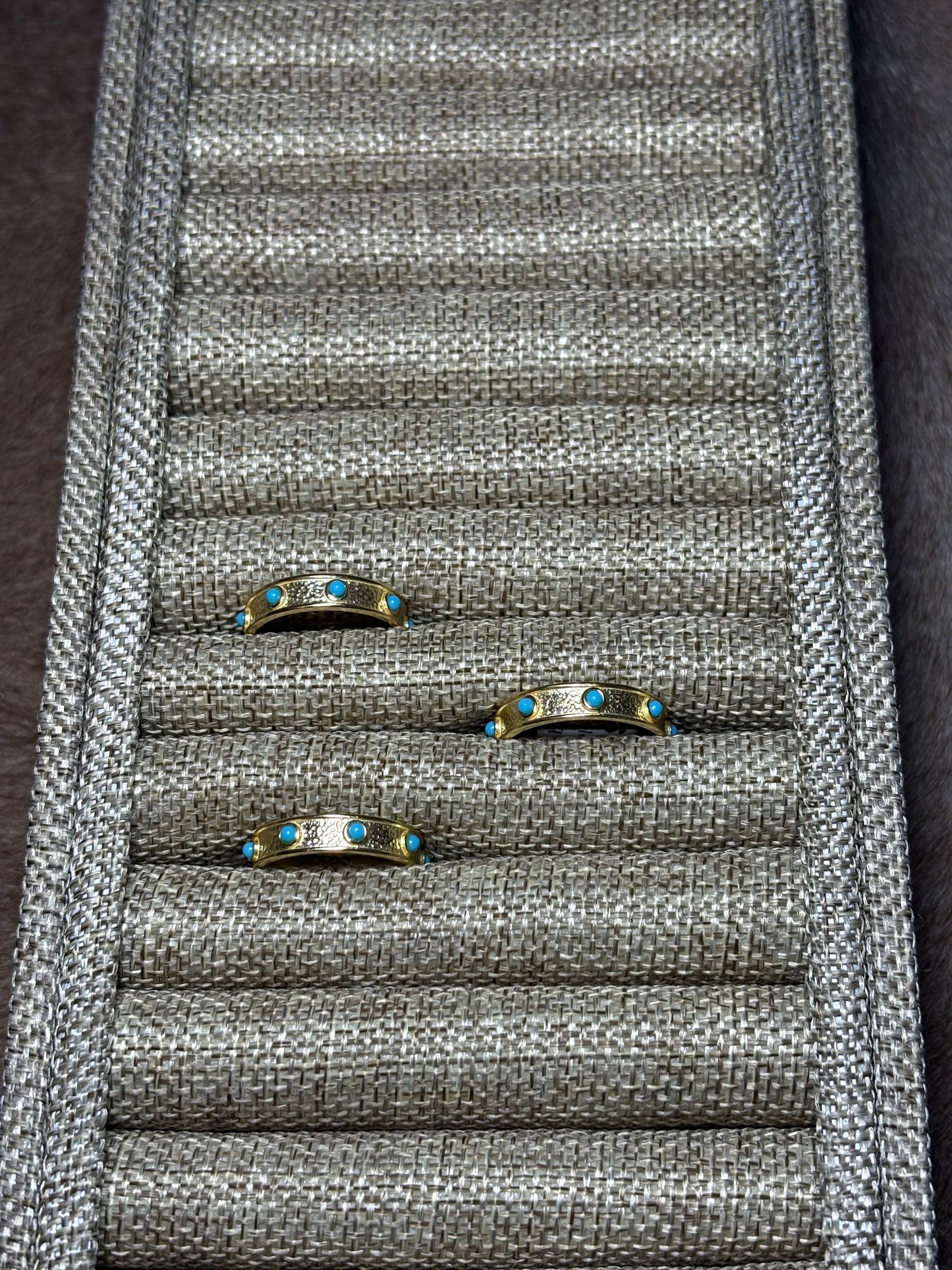 Gold Plated Turquoise Ring