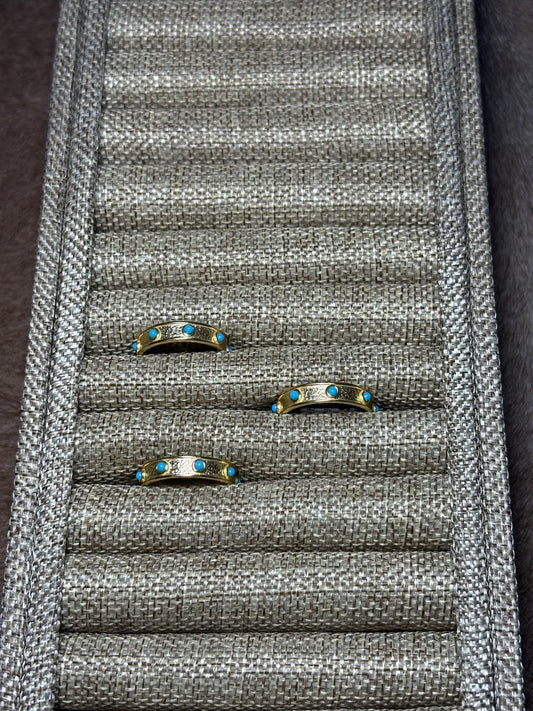 Gold Plated Turquoise Ring
