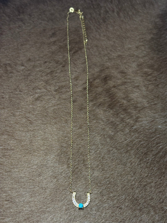 18-20” 14k Plated Gold Horseshoe