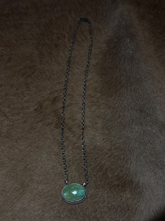 18" Royston Turquoise Oval