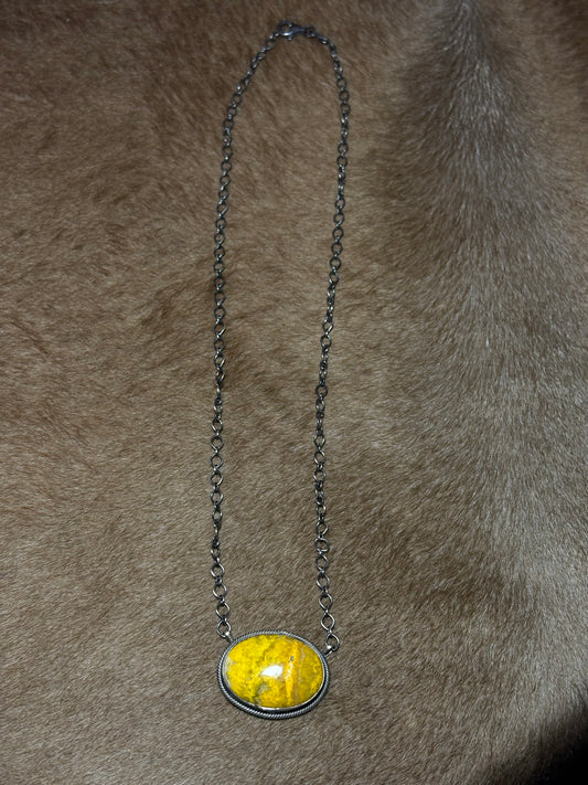 18" Bumble Bee Jasper Necklace