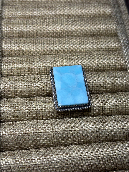 Larimar Rectangle Shaped Ring