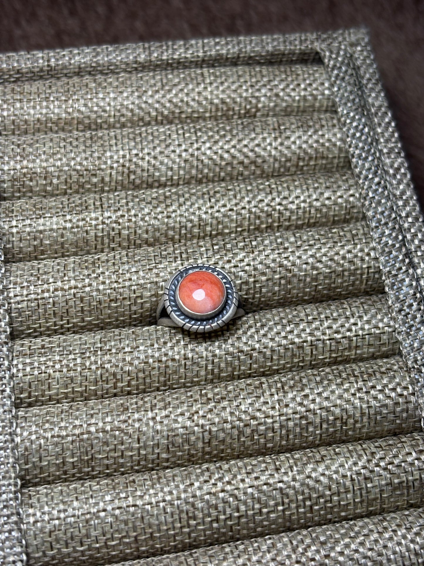 sz 6.75 Red Spiny Ring