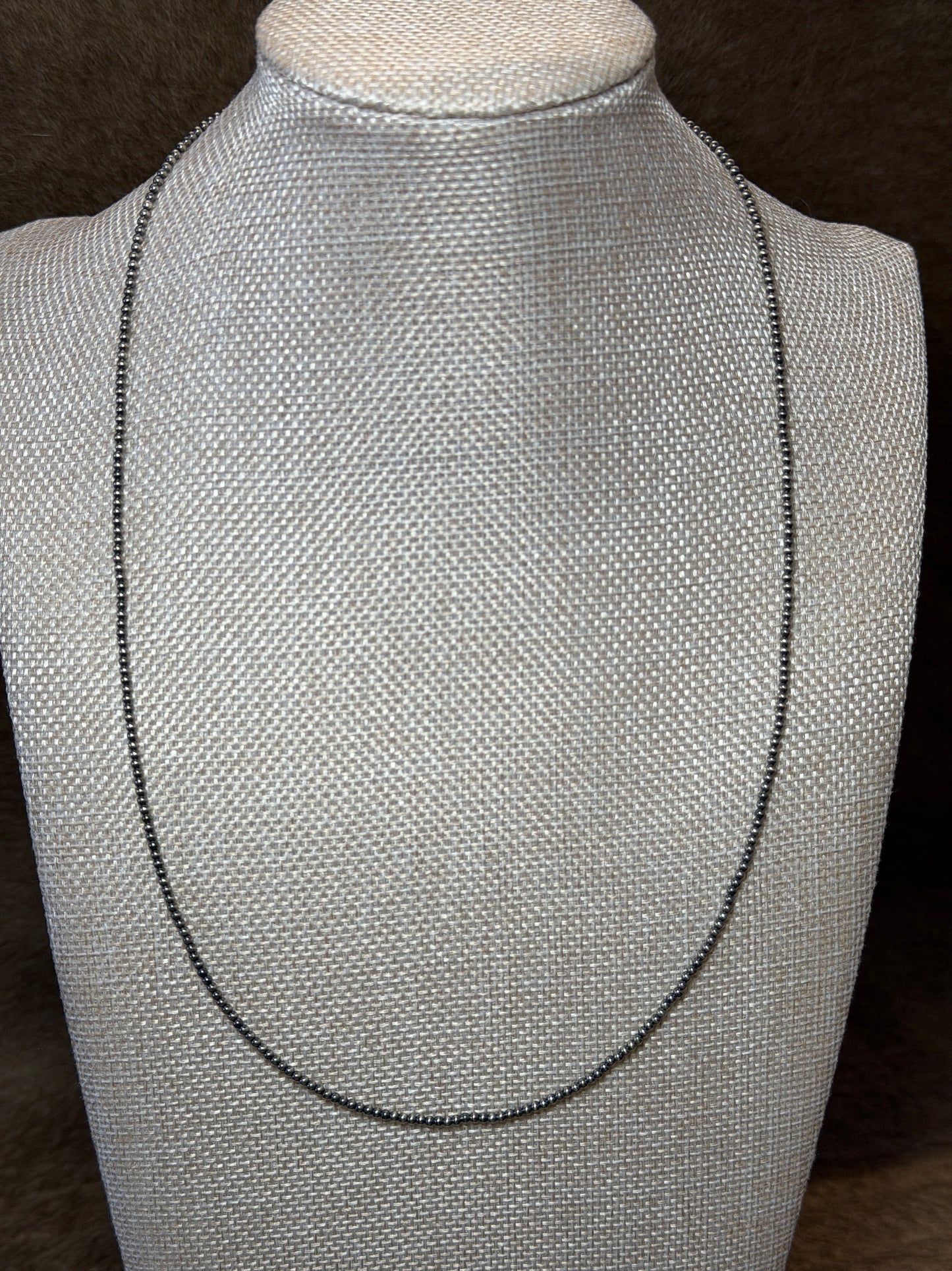 22.5-24" 2mm Sterling Pearl