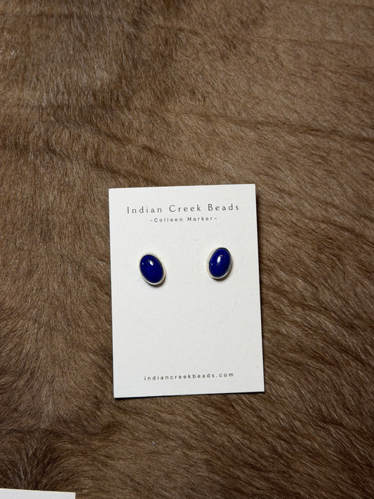 Blue Lapis Studs