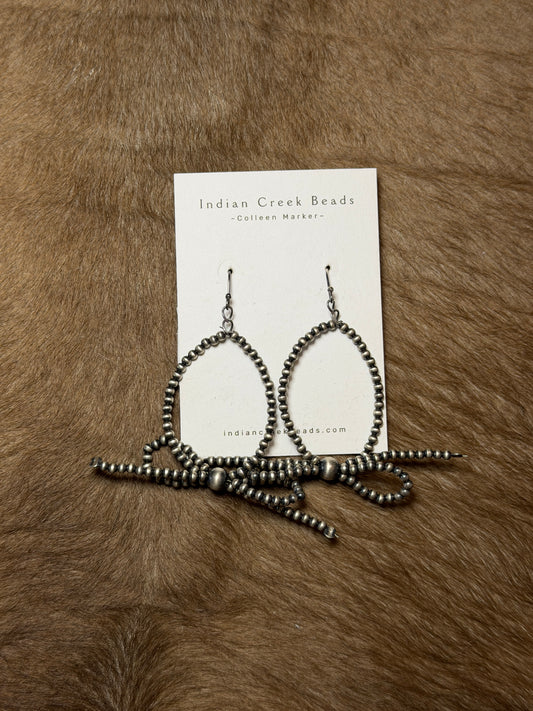 Bow Hoop Earrings