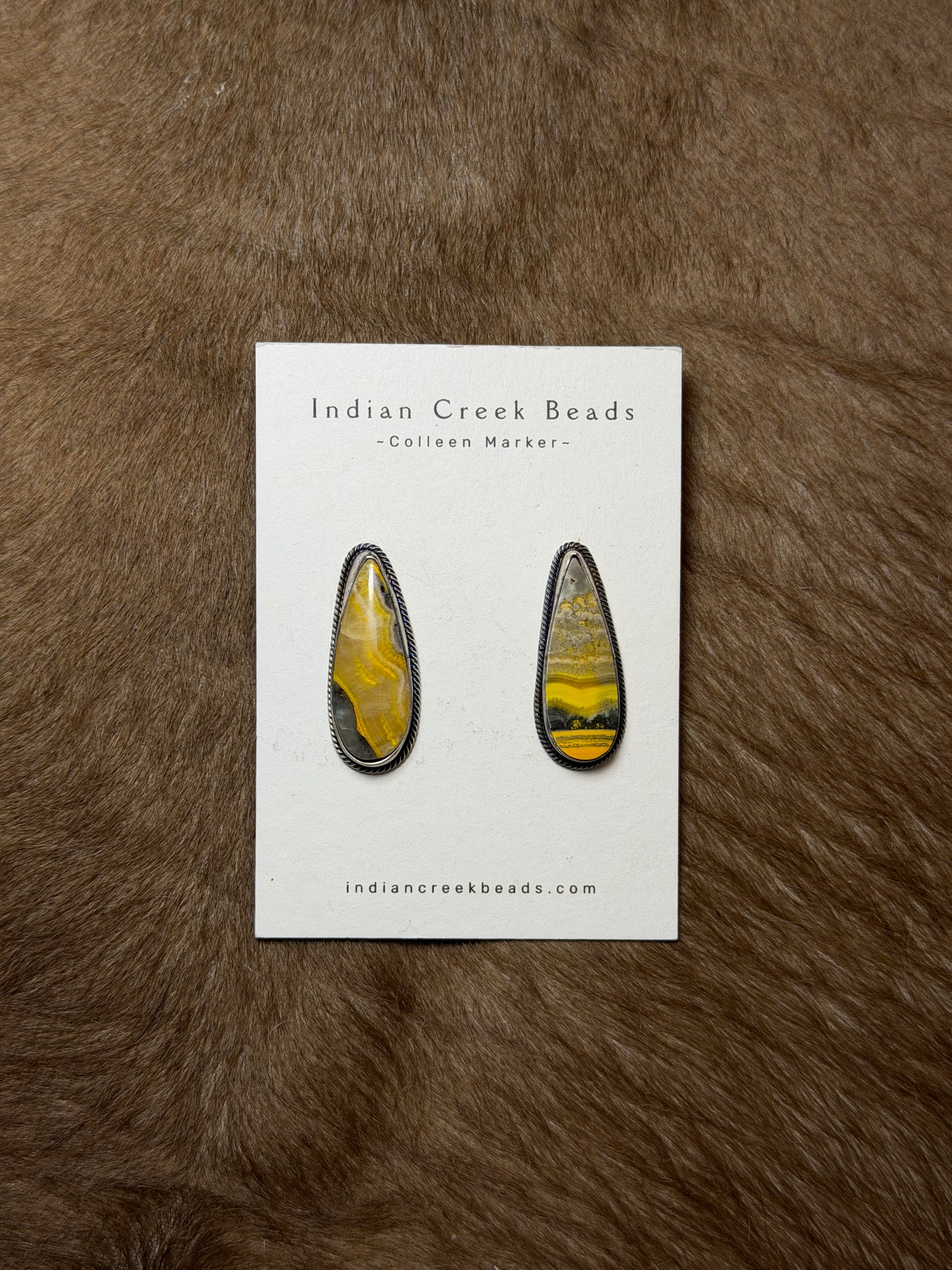 Bumblebee Jasper Earrings