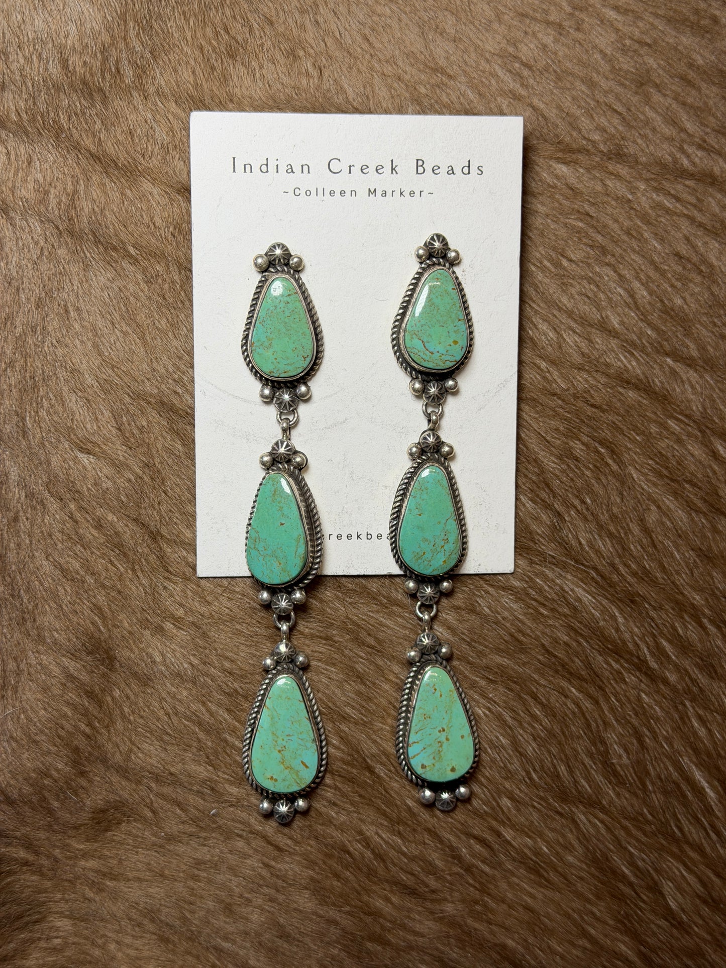 Royston Turquoise Statement Earrings