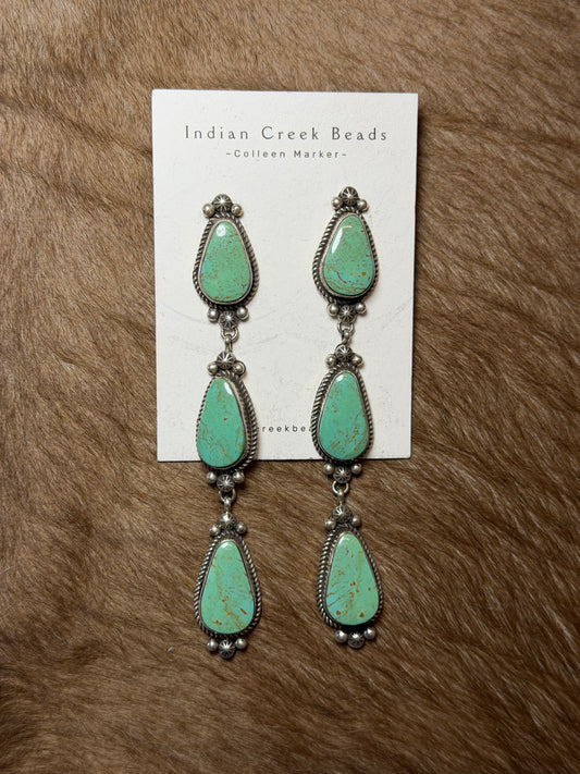 Royston Turquoise Statement Earrings