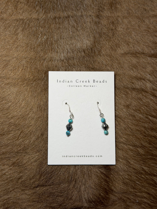 Turquoise & Pearl Earrings