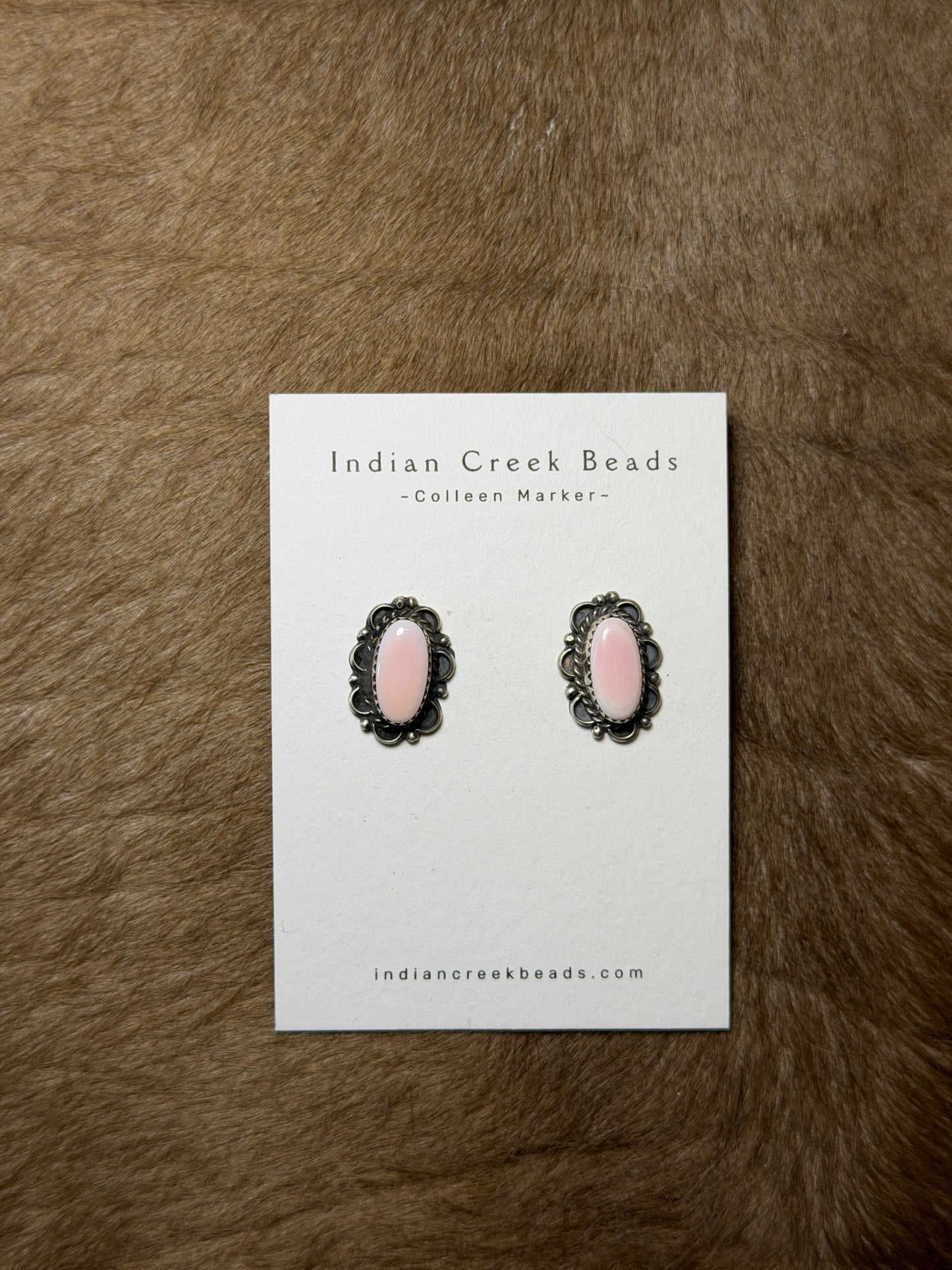 Pink Conch Earrings