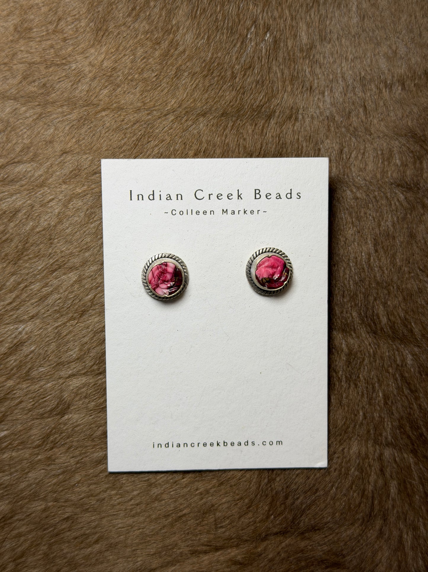 Rose Dahlia Flower Studs