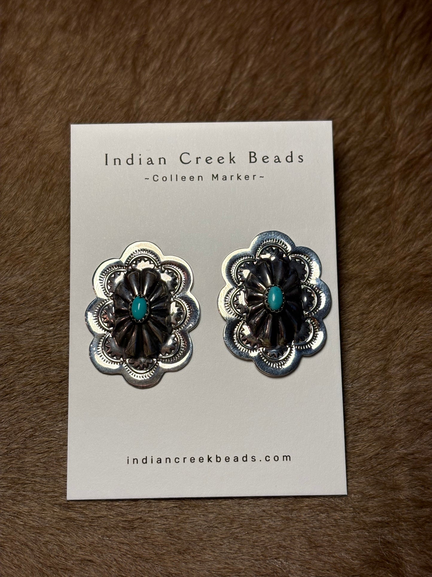Sterling Concho & Turquoise