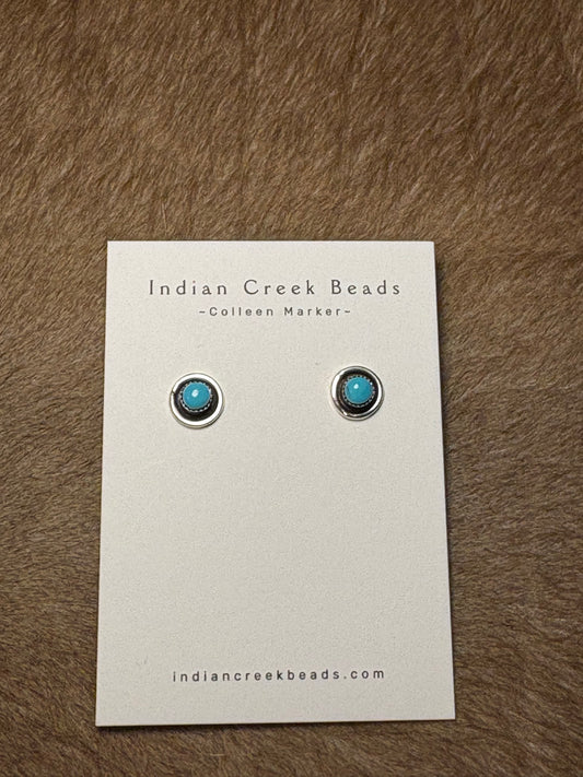 Turquoise Shadowbox Studs