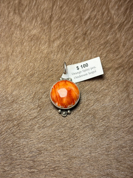 Orange Spiny Pendant