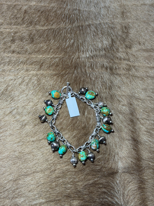 7.5" Sonoran Gold Pearl Charm Bracelet