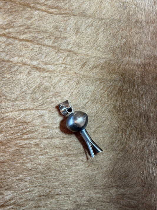 Sterling Silver Squash Pendant