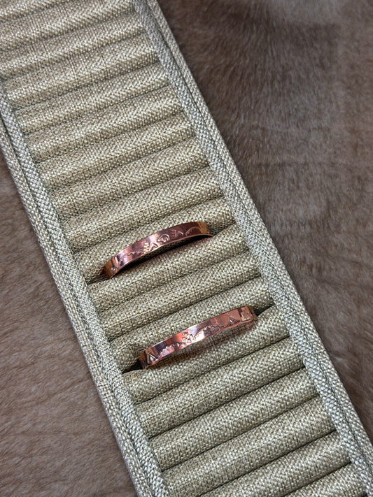 Copper Stamped Cuff