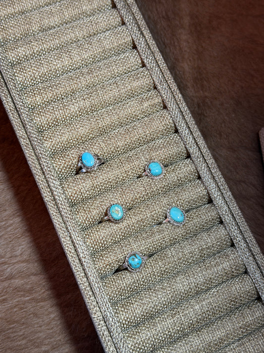 Turquoise Simple Rings