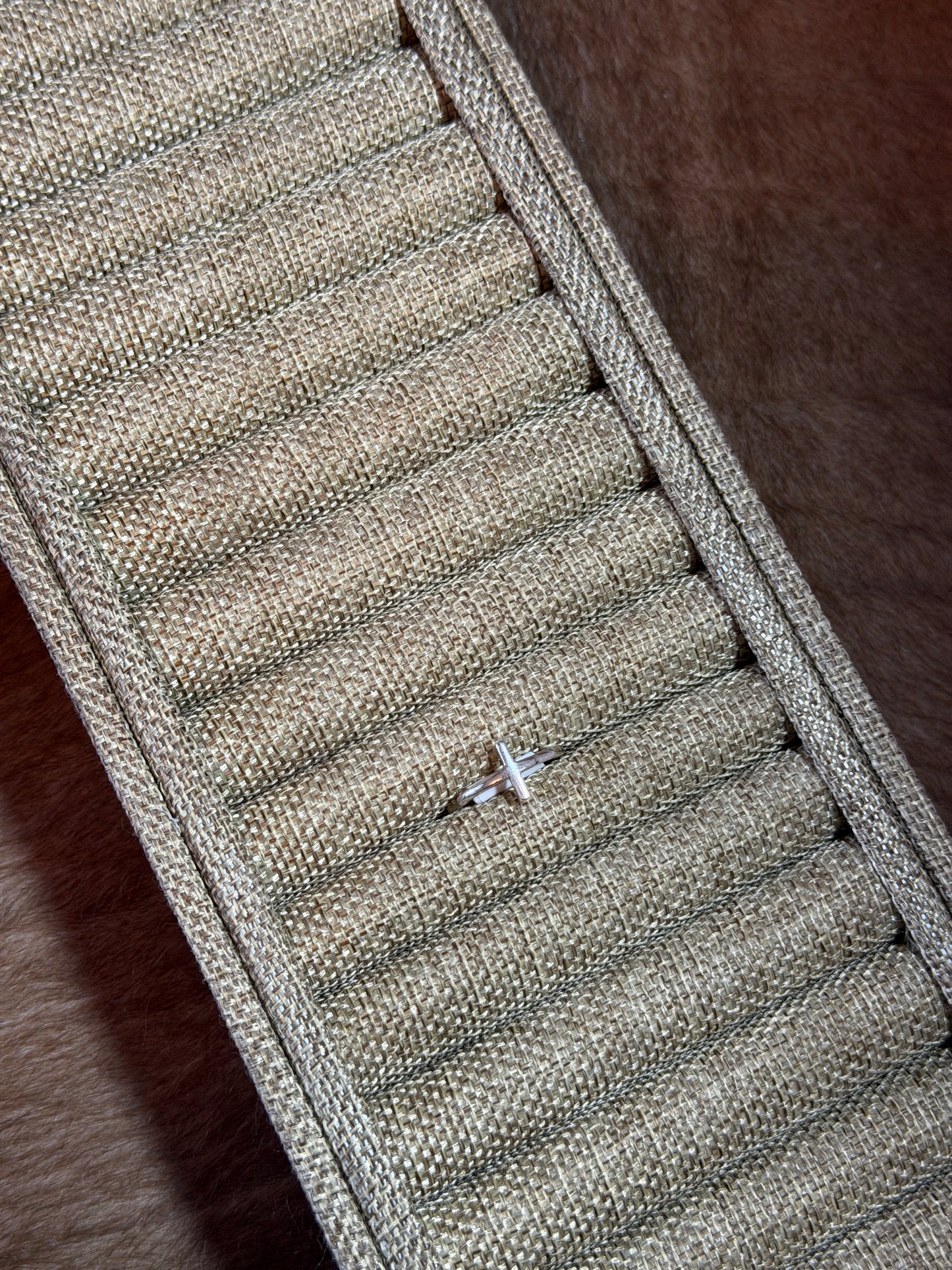 Sz 6 Sterling Cross Ring