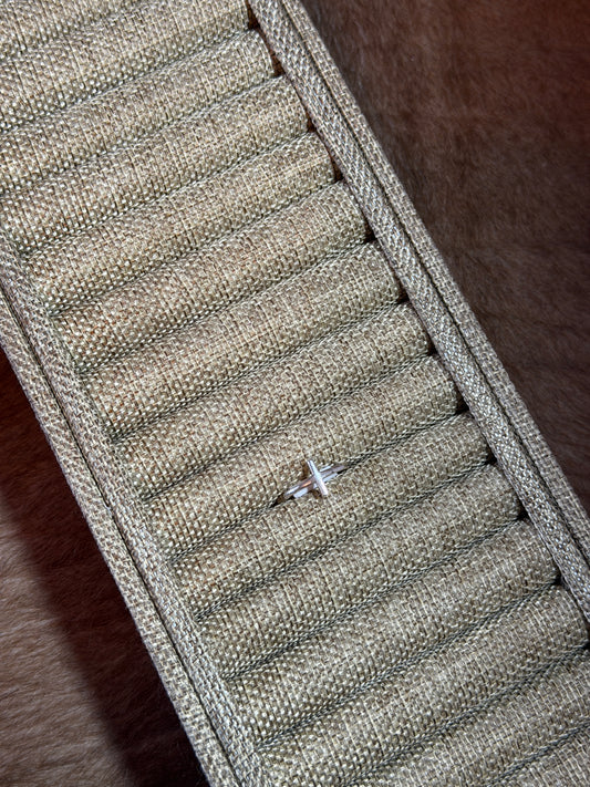 Sz 6 Sterling Cross Ring