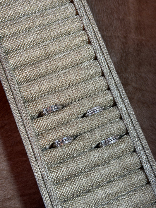 Sterling Beaded Spinner Ring