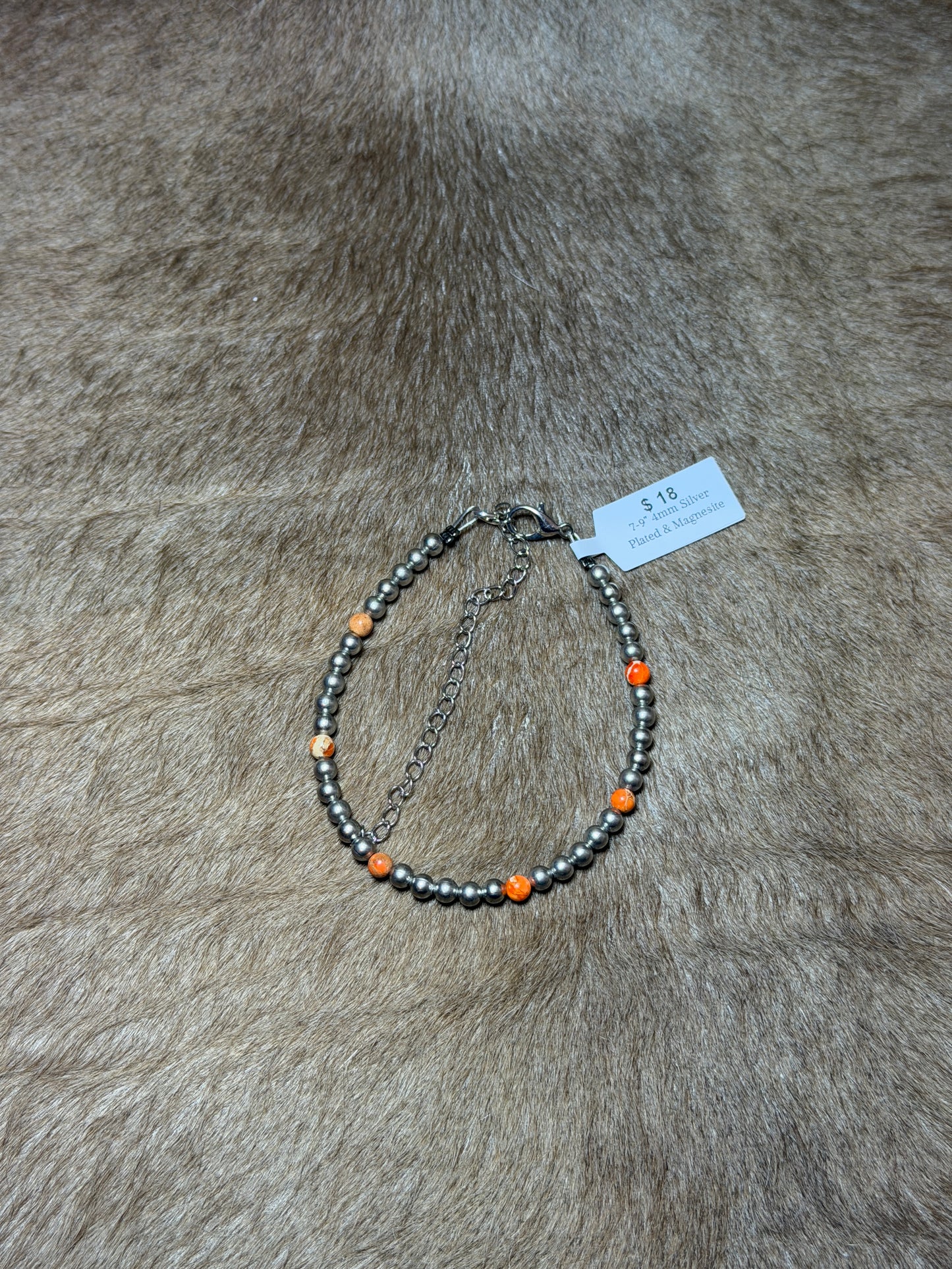 7-9" Silver Plated & Magnesite