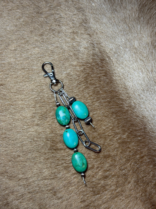 Turquoise Magnesite Bag Charm