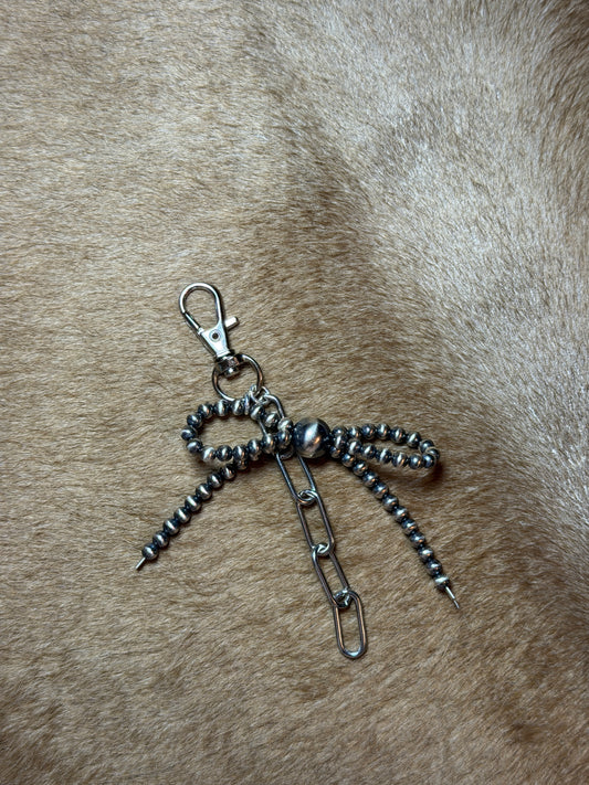 Sterling Bow Bag Charm