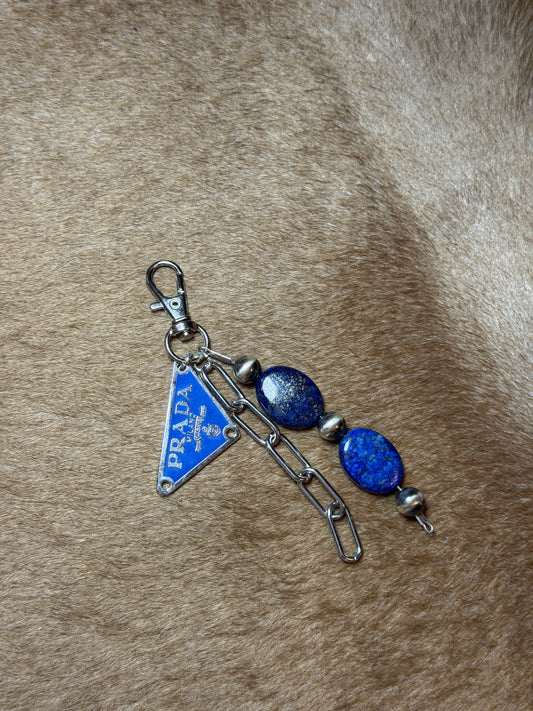 Blue Lapis Prada Bag Charm