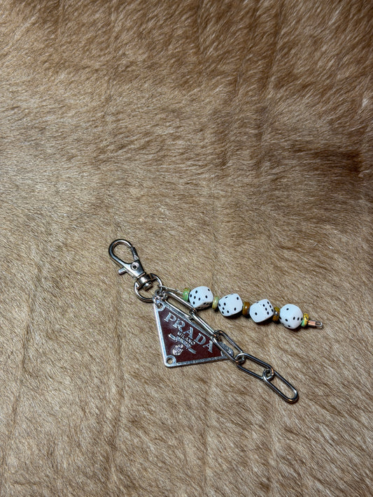 Turquoise Prada Bag Charm