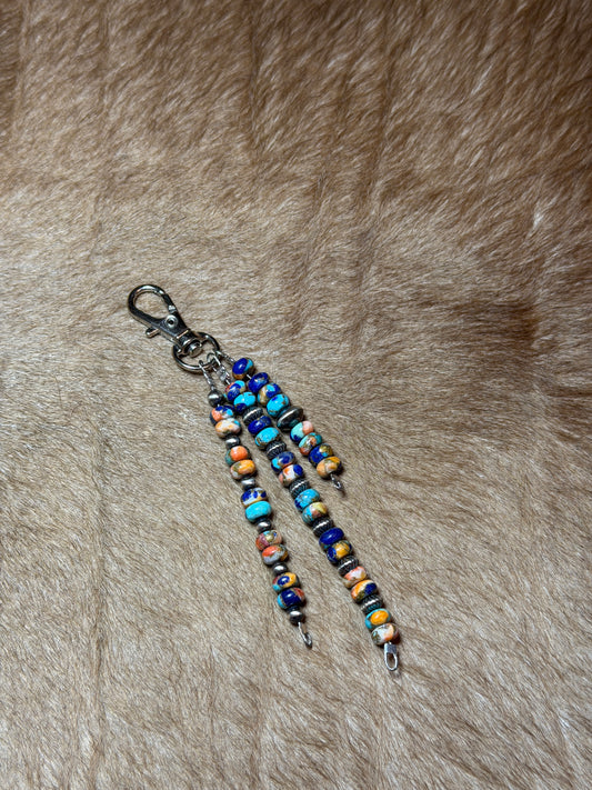 Kingman Spiny Blue Lapis Bag Charm