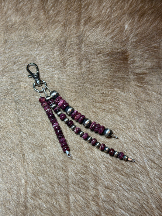 Purple Spiny Bag Charm