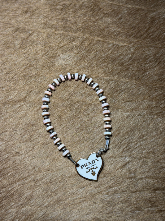 7" Pink Conch, Pearl, Designer Charm