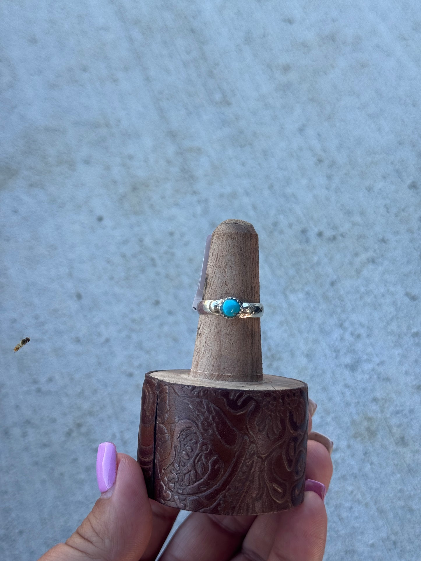 Kingman Turquoise Thick Band Ring