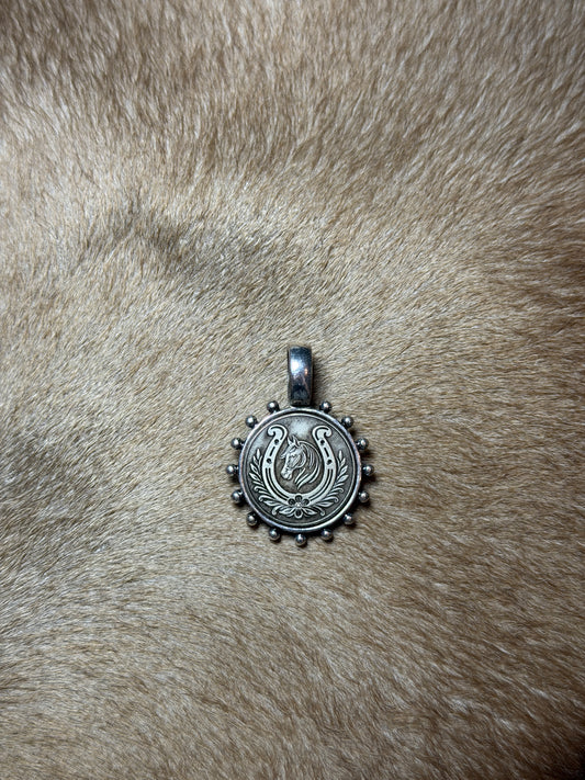 Silver Plated Horse Shoe Pendant