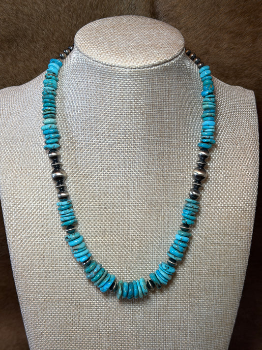 18.5-20" High Grade Kingman Turquoise